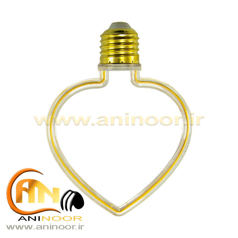 قیمت لامپ نئون 4 وات طرح قلب پایه E27 کد ML-A08